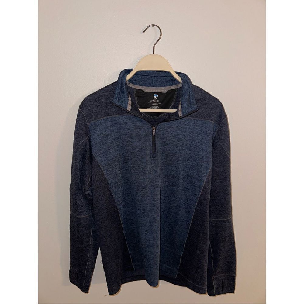 Kuhl men’s Medium 1/4 zip sweatshirt navy blue